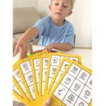Edukacinis bingo žaidimas su paveikslėliais ir žodžiais