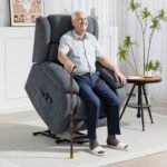 Elektra pakeliamas atlošiamas fotelis su masažu – Paveikslėlis 2