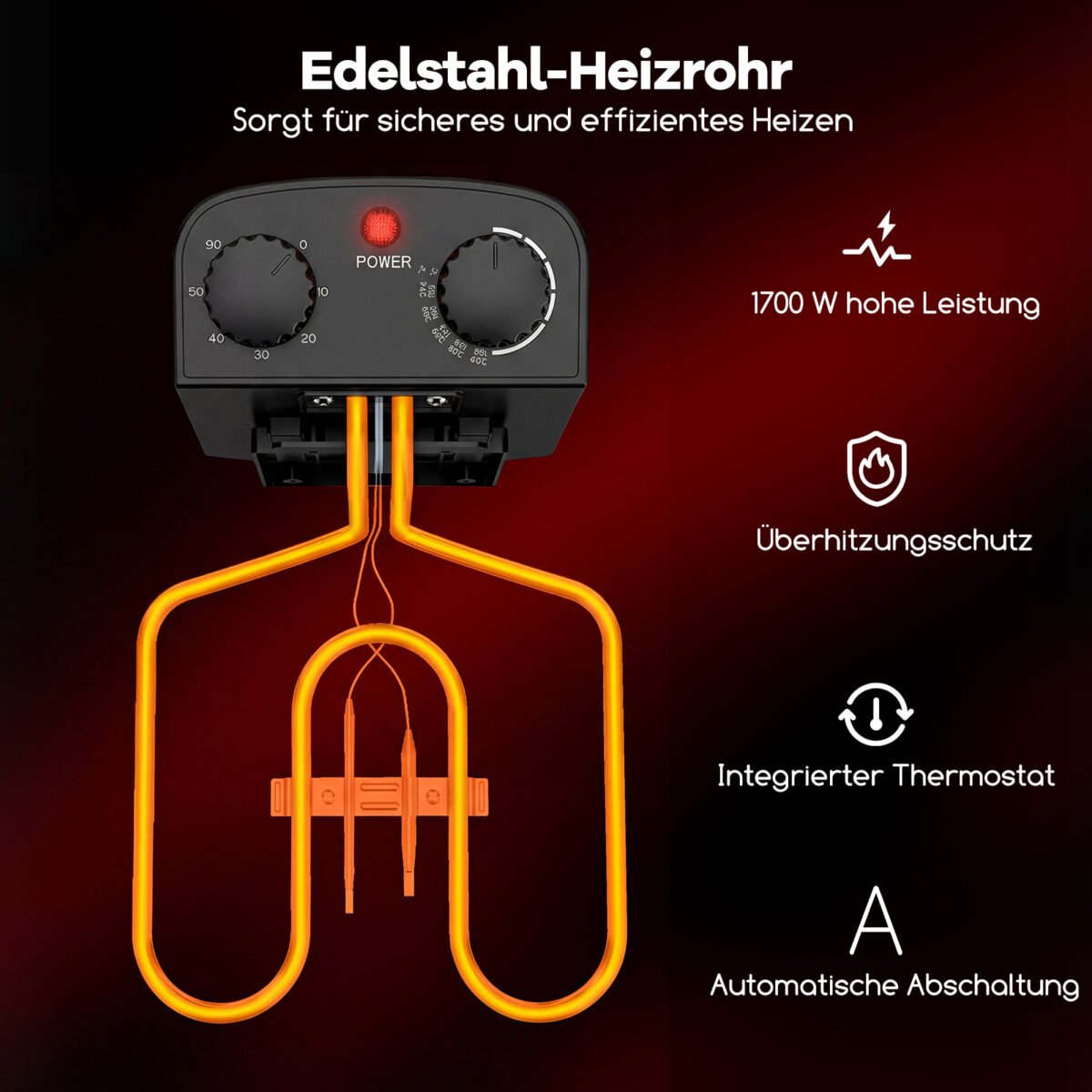 Elektrinė gruzdintuvė 5L talpos 1700W galios (Juoda)