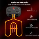 Elektrinė gruzdintuvė 5L talpos 1700W galios (Juoda)