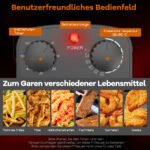 Elektrinė gruzdintuvė 5L talpos 1700W galios (Juoda) – Paveikslėlis 2