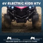 Elektrinis 6V vaikiškas keturratis su pirmyn/atgal funkcija – Paveikslėlis 4