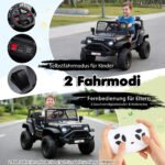 Elektrinis vaikiškas automobilis 24V su nuotolinio valdymo pultu (Juoda) – Paveikslėlis 3