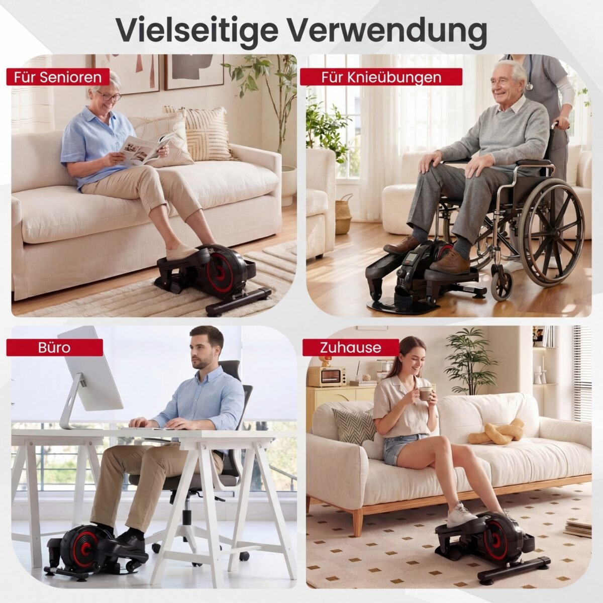 Elipsinis treniruoklis po stalu su reguliuojamu magnetiniu pasipriešinimu (Juoda)