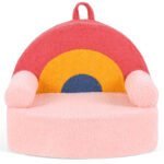 Ergonomiškas vaikiškas sofa-fotelis su didelio tankio putplasčiu (Rožinė)