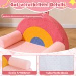 Ergonomiškas vaikiškas sofa-fotelis su didelio tankio putplasčiu (Rožinė) – Paveikslėlis 3