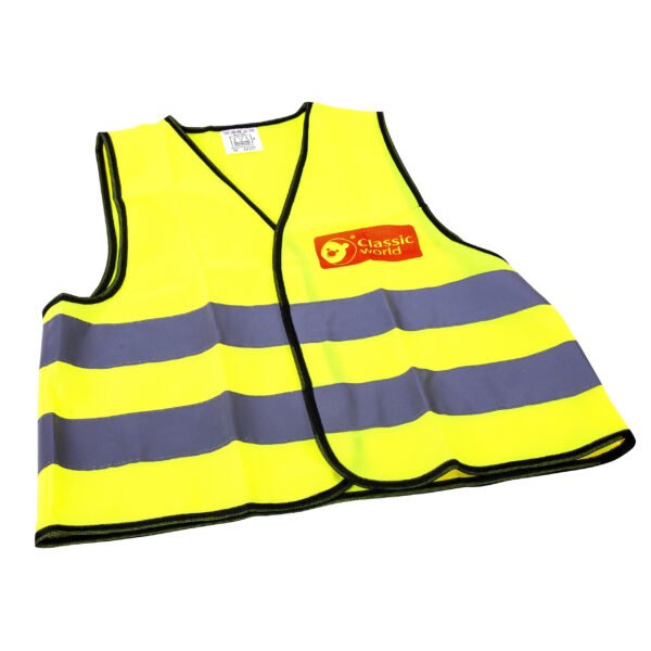 Geltona atšvaitinė liemenė vaikų žaidimams