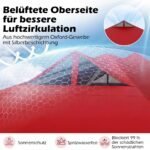 Greitai pastatoma sodo pavėsinė su Pop-Up mechanizmu 3 x 3 m (Raudona) – Paveikslėlis 3