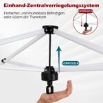 Greitai pastatoma sodo pavėsinė su Pop-Up mechanizmu 3 x 3 m (Raudona) – Paveikslėlis 4