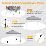 Greitai surenkama išskleidžiama palapinė-paviljonas 3x3 m (Pilka) – Paveikslėlis 5