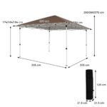 Greitai surenkamas reguliuojamo aukščio sodo paviljonas (Ruda) – Paveikslėlis 2