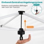 Greitai surenkamas sodo paviljonas 3 x 3 m (Juoda) – Paveikslėlis 5