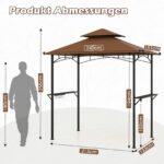 Grilinimo paviljonas su dviejų pakopų stogu ir šoninėmis lentynėlėmis (Ruda) – Paveikslėlis 2