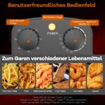 Gruzdintuvė su 2000 W galia ir 3 l talpa (Juoda)