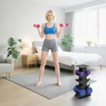 Hantelių rinkinys su laikikliu: heksagoninės hantelės 1–5 kg – Paveikslėlis 8