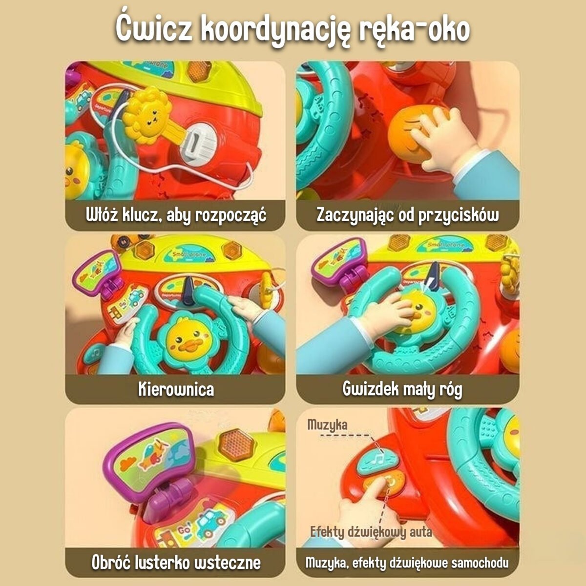 Interaktyvus lėktuvo formos vairas vežimėliui ir lovytei – Paveikslėlis 5