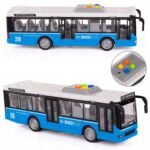Interaktyvus miesto autobusas su garsais, šviesomis ir atidaromomis durimis
