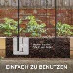Įsmeigiamos metalinės vijoklinių augalų grotelės – 2 dalių rinkinys, 180 x 50 cm