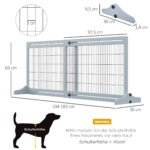 Išplečiama apsauginė užtvara gyvūnams iki 183 cm ilgio – Paveikslėlis 3