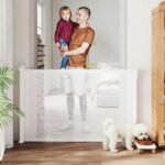 Išplečiami apsauginiai varteliai gyvūnams su valdymu viena ranka iki 140 cm pločio – Paveikslėlis 2