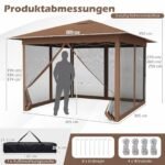 Išskleidžiamas reguliuojamo aukščio paviljonas su tinkleliu nuo uodų (Ruda) – Paveikslėlis 2