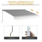 Išstumiama markizė su pilna kasete ir elektriniu bei rankiniu valdymu – Paveikslėlis 4