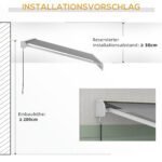 Išstumiama markizė su pilna kasete ir elektriniu bei rankiniu valdymu – Paveikslėlis 5