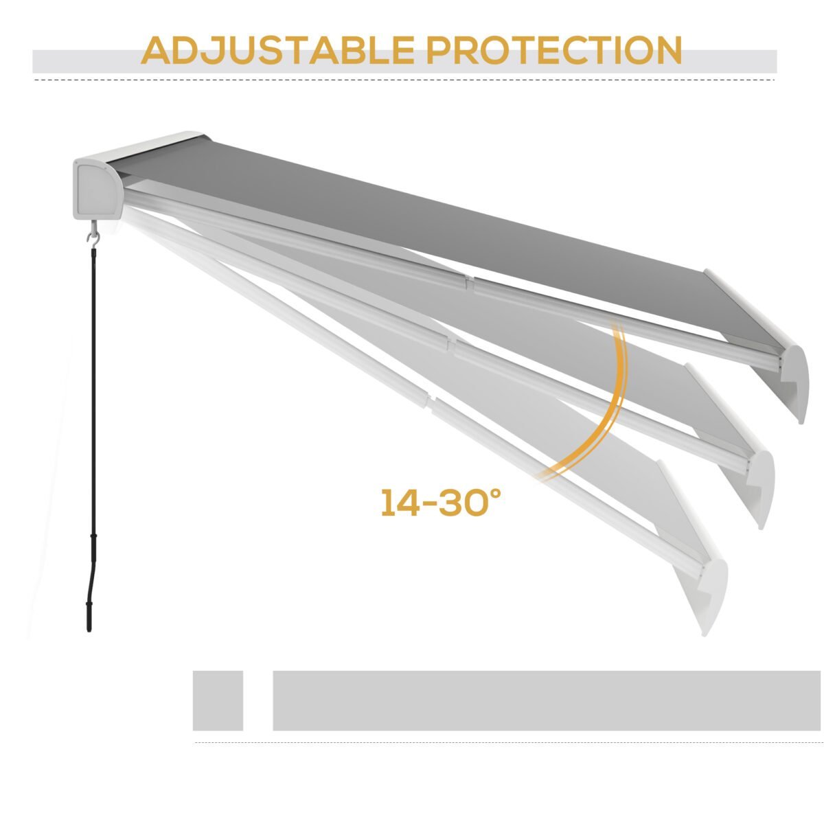 Išstumiama markizė su pilna kasete ir elektriniu bei rankiniu valdymu – Paveikslėlis 8