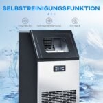 Komercinis ledo kubelių generatorius 45 kg/24h su 11 kg talpa ir LCD ekranu – Paveikslėlis 6