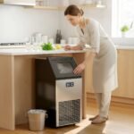 Komercinis ledo kubelių generatorius 45 kg/24h su 11 kg talpa ir LCD ekranu – Paveikslėlis 9