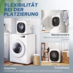 Kompaktiška 4 kg skalbinių džiovyklė su 60°C higienos programa – Paveikslėlis 8