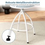 Komplektas dviejų sukamųjų baro kėdžių su atlošu ir kojų atrama (Mėlyna) – Paveikslėlis 5