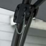 Konsolinis skėtis nuo saulės Ø293 cm su šoniniu stiebu – Paveikslėlis 9