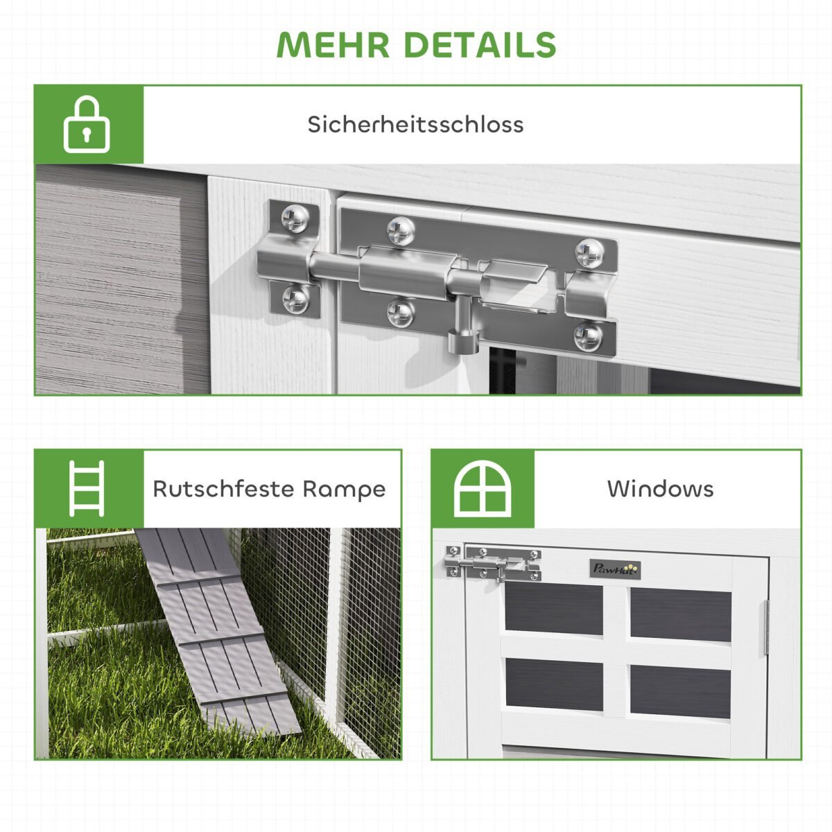 L formos dviaukštė vištidė su dviem nameliais ir voljeru – Paveikslėlis 8