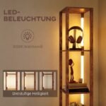 LED toršeras su integruotomis lentynomis ir stalčiumi bei reguliuojamu apšvietimu – Paveikslėlis 5