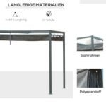 Laisvai pastatoma pergola su istraukiamu stogu 4