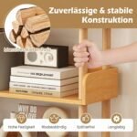 Laisvai pastatoma trijų aukštų kampinė lentyna (Natūrali) – Paveikslėlis 5