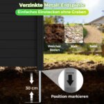 Lauko privatumo tvora su 2 reguliuojamomis plokštėmis (Juoda) – Paveikslėlis 5