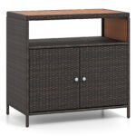 Lauko spinta iš ratano su akacijos medienos stalviršiu (Ruda)