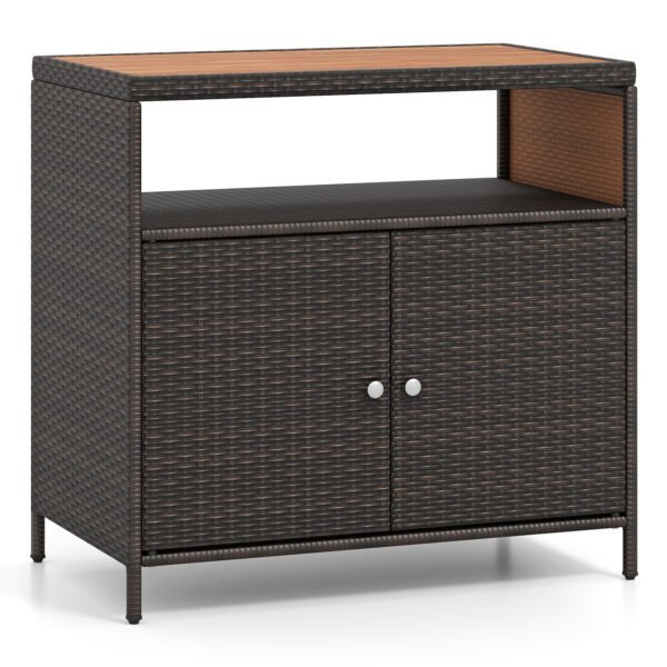 Lauko spinta iš ratano su akacijos medienos stalviršiu (Ruda)