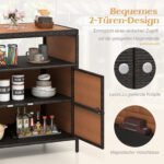 Lauko spintelė iš ratano su akacijos medienos stalviršiu (Ruda) – Paveikslėlis 2