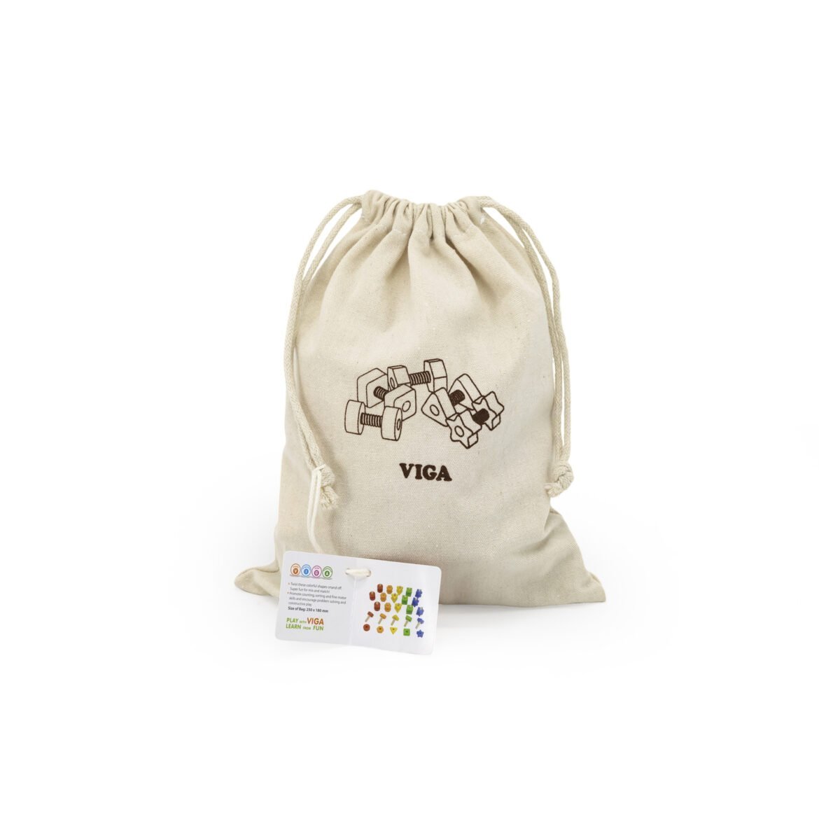 Lavinamasis konstravimo žaidimas su spalvotais varžtais ir veržlėmis – Paveikslėlis 5