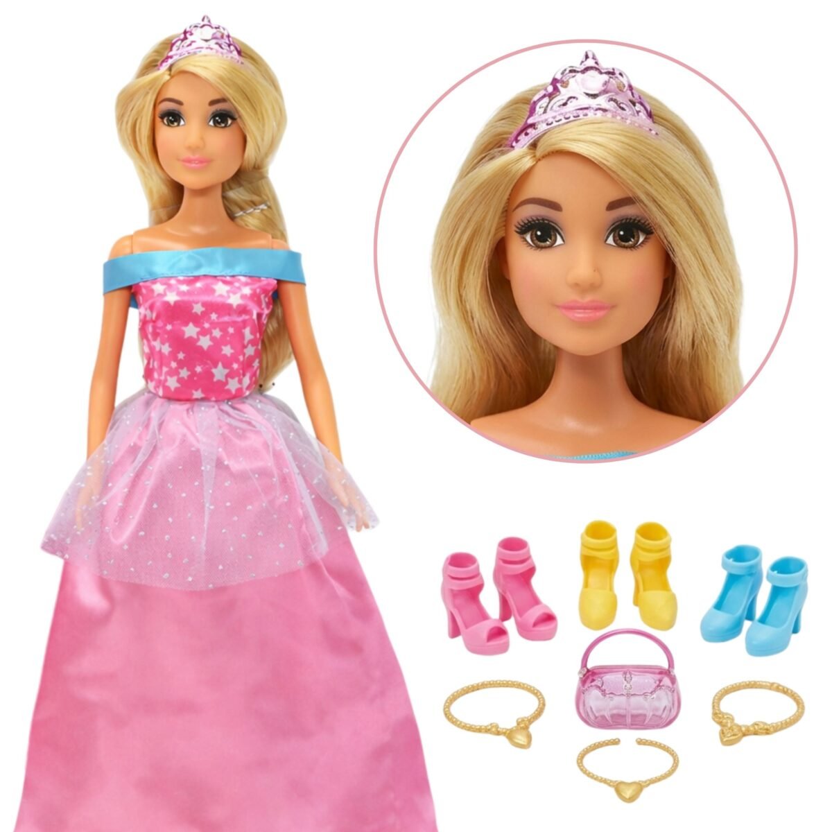 Lėlė Anlily su 6 keičiamomis suknelėmis ir aksesuarais – Paveikslėlis 2