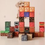 Magnetiniai edukaciniai 3D konstravimo kubeliai, 63 elementai – Paveikslėlis 3