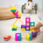 Magnetinis rutuliukų trasos konstruktorius 89 dalių