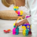 Magnetinis rutuliukų trasos konstruktorius 89 dalių