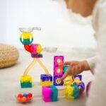 Magnetinis rutuliukų trasos konstruktorius 89 dalių