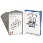 Magnetinių 3D kaladėlių Tetris dėlionė su užduočių kortelėmis
