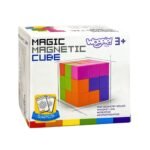 Magnetinių 3D kaladėlių Tetris dėlionė su užduočių kortelėmis