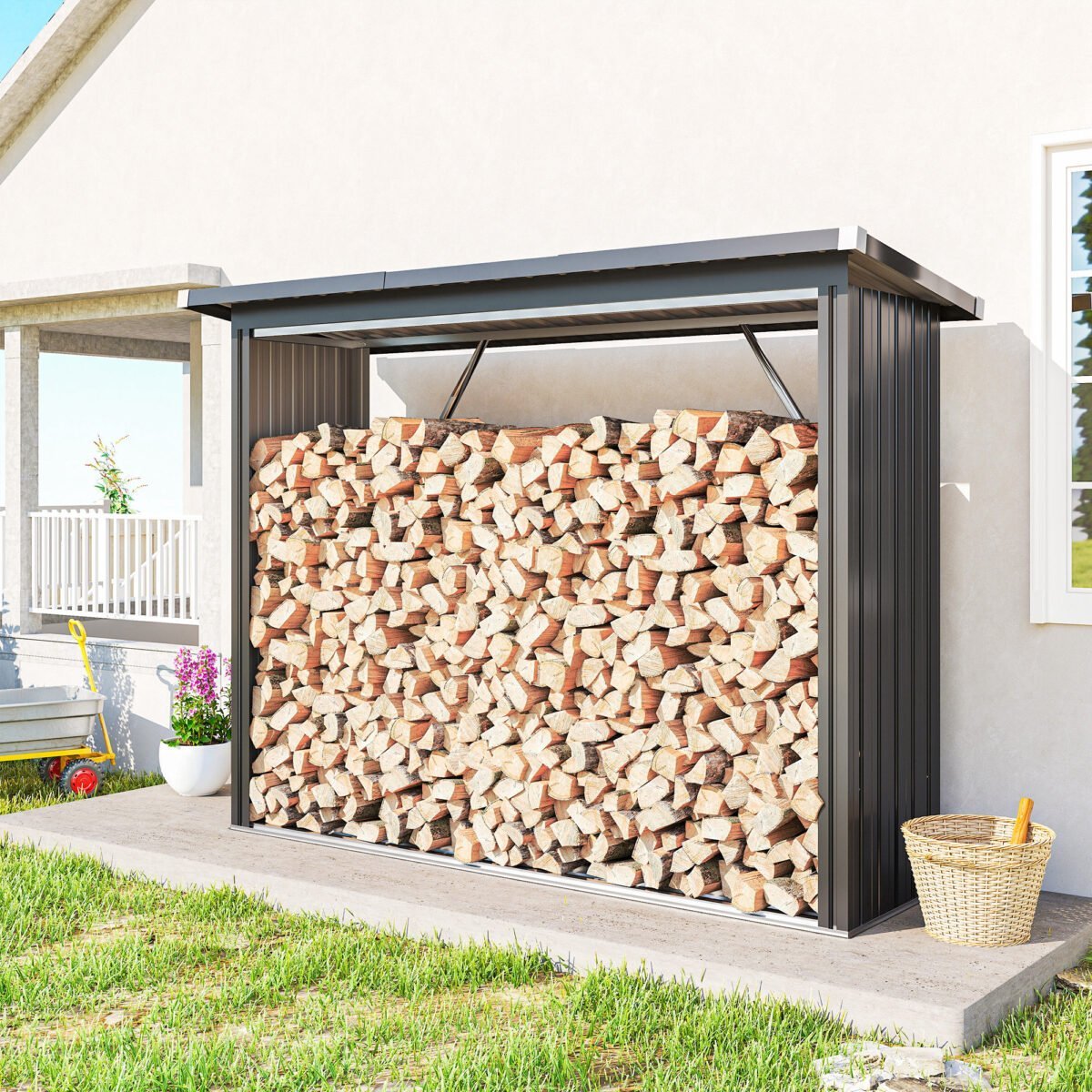 Malkinė pakeltu pagrindu ir nuožulniu stogu – Paveikslėlis 2